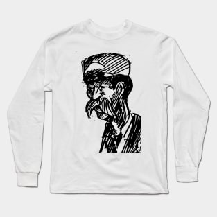 Conductor Sketch Front Long Sleeve T-Shirt